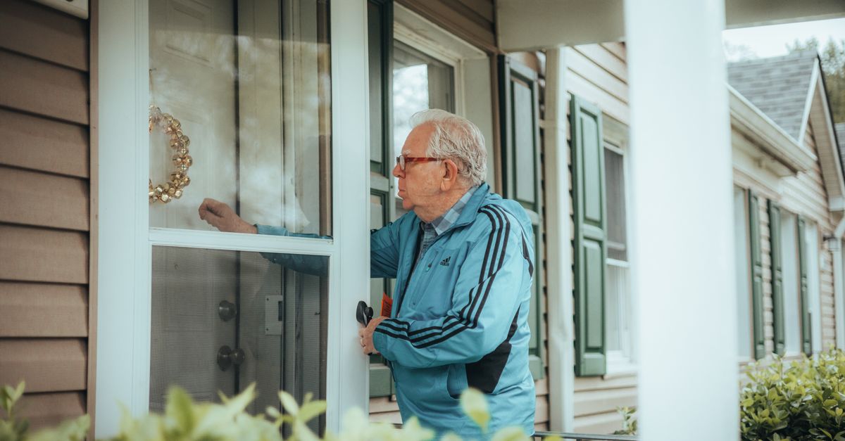 locksmith unlocking front door — East Meadow Long Island Locksmith